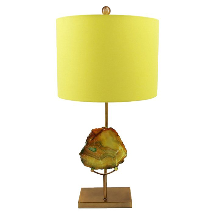 Настольная Лампа Agate Table Lamp Yellow Золотой Желтый в Ульяновске | Loft Concept 