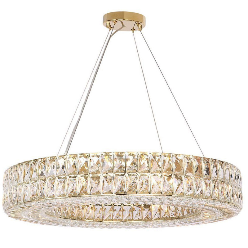 Люстра Crystal Regena Gold Chandelier 13 Золотой Прозрачный (Transparent) в Ульяновске | Loft Concept 