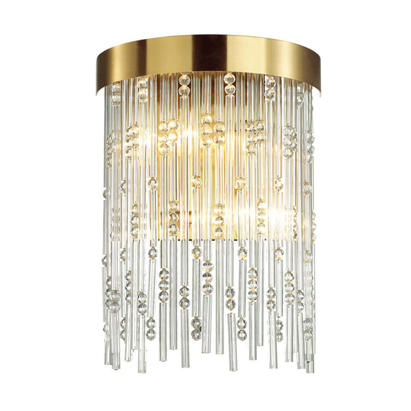 Бра Hailstorm Rain Kerri Wall lamp gold Прозрачный (Transparent) Золотой в Ульяновске | Loft Concept 