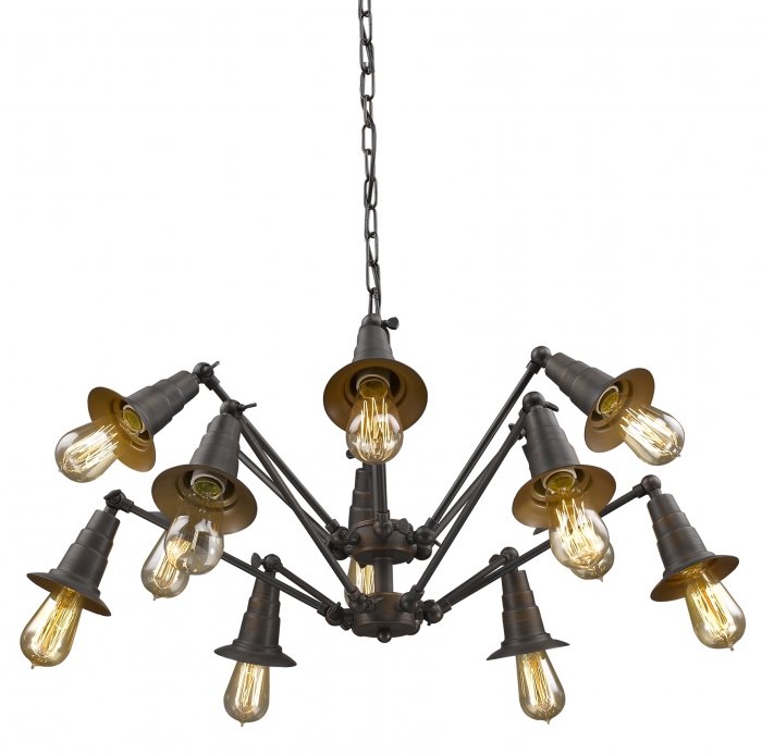 Люстра Loft Spider Chandelier 12 Коричневый винтаж в Ульяновске | Loft Concept 