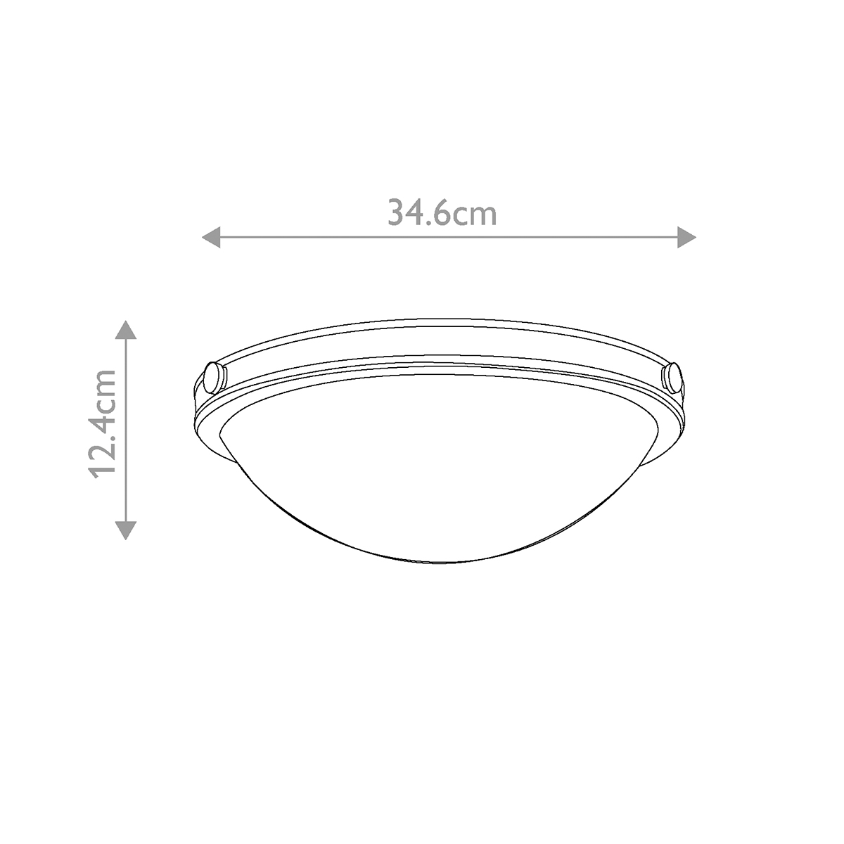 Потолочный светильник цвета латунь с полусферическим матовым белым плафоном Hinkley в Ульяновске