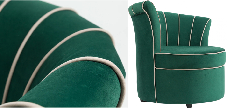 Кресло Curly Backrest Green - фото №1