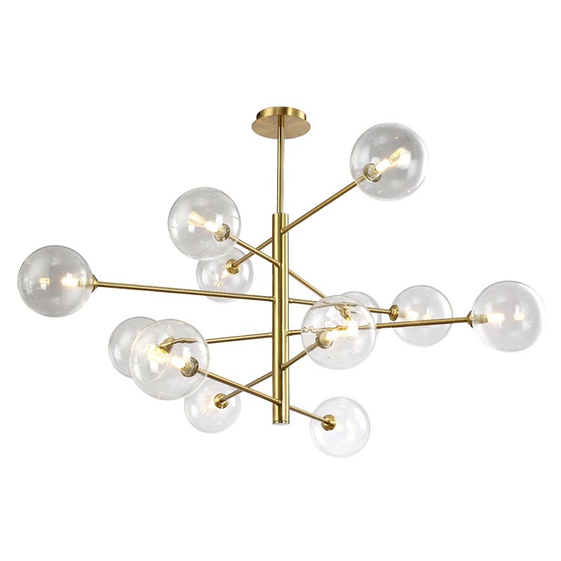 Люстра Gallotti & Radice Chandelier Gold 12 Глянцевое золото в Ульяновске | Loft Concept 