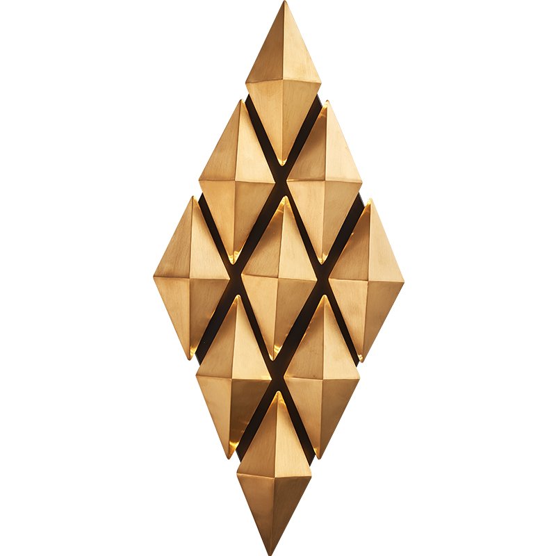 Бра Honeycomb Gold lozenges Wall Lamp Золотой в Ульяновске | Loft Concept 