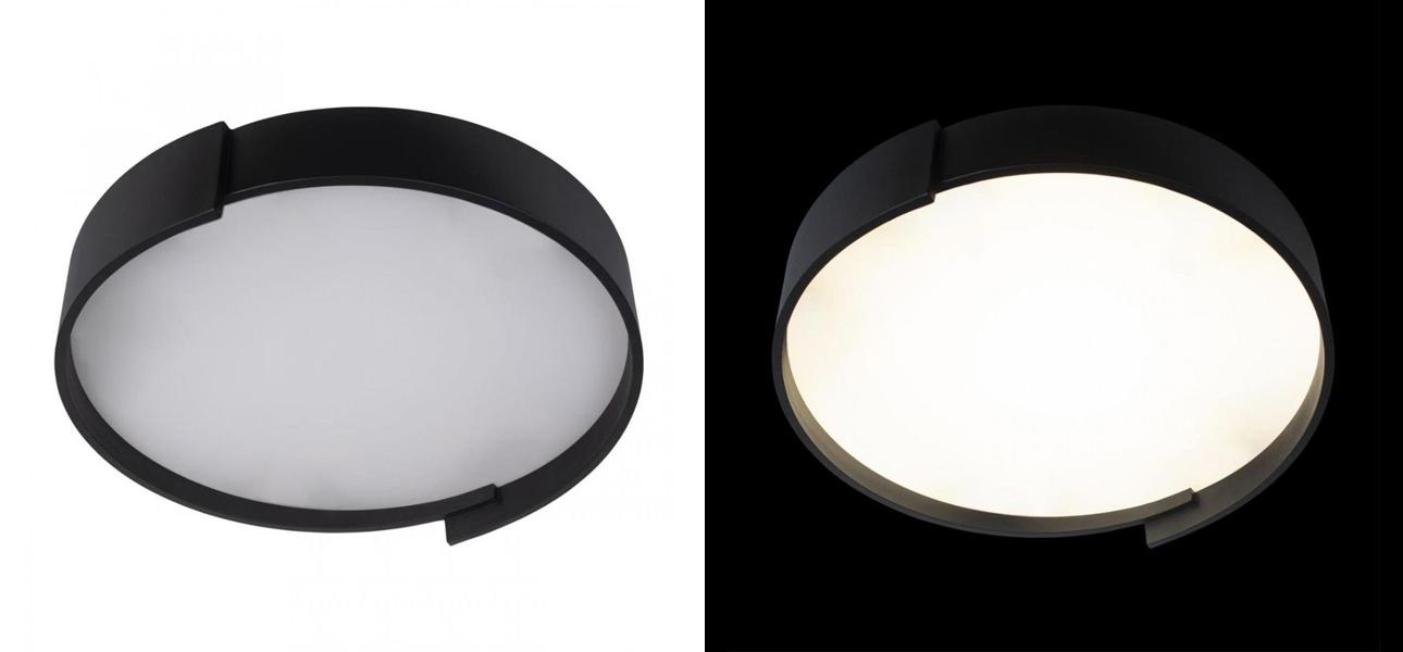 Светильник потолочный круглый Assol cup Black диаметр 50 - фото №2