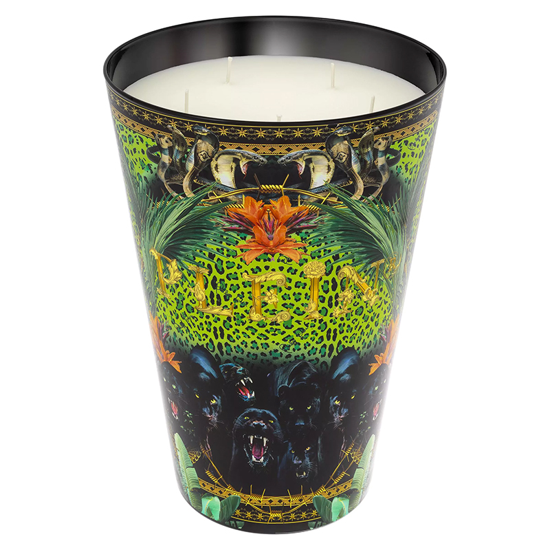 Свеча Philipp Plein Candle Jungle XL Черный Мульти в Ульяновске | Loft Concept 