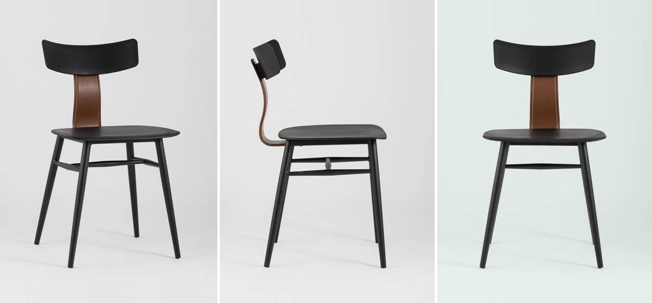 Стул ANT Black Eco-Leather - фото