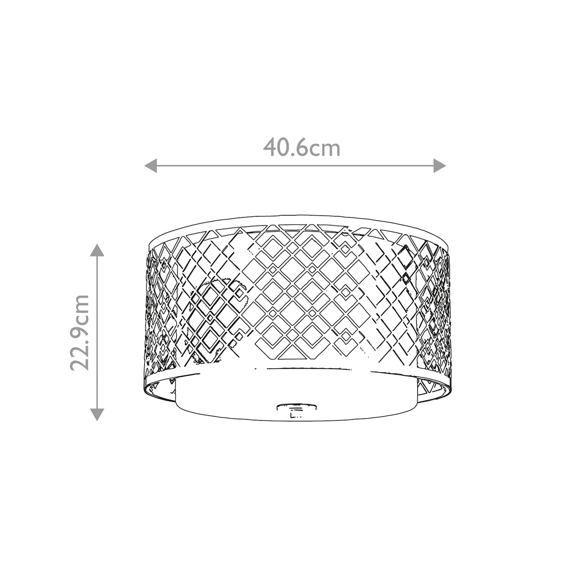 Потолочный светильник золотого цвета с каркасом в виде геометрических ромбов Elstead Lighting в Ульяновске