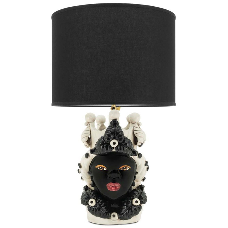 Настольная лампа Table Lamp Moro Lady Eve Black Белый Черный в Ульяновске | Loft Concept 