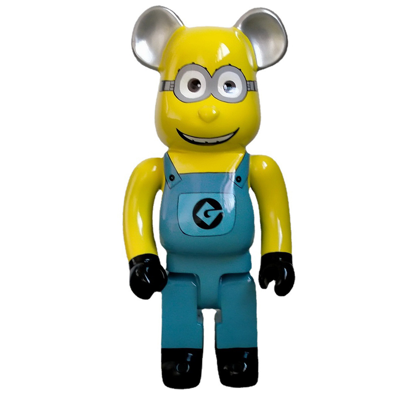 Статуэтка Bearbrick Minion Dave Синий Желтый Черный в Ульяновске | Loft Concept 