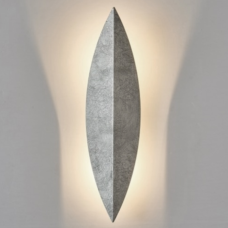 Art Deco Leaf Wall Lamp Silver Серебряный в Ульяновске | Loft Concept 