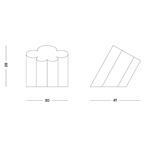 Настольная дизайнерская лампа Poltronova Passiflora Yellow Table Lamp в Ульяновске