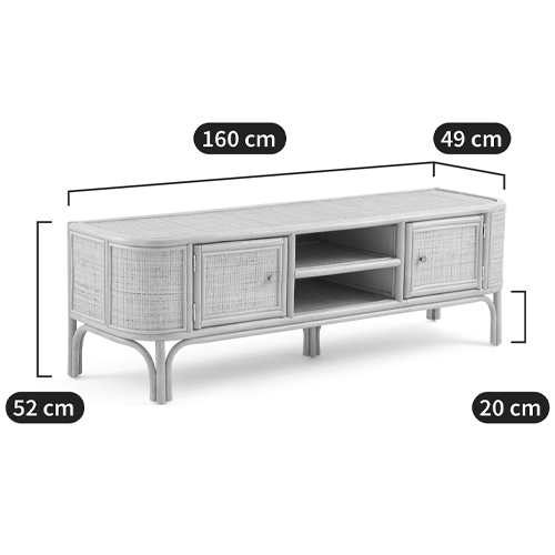 ТВ-тумба из плетеного ротанга Simone Rattan TV Stand в Ульяновске