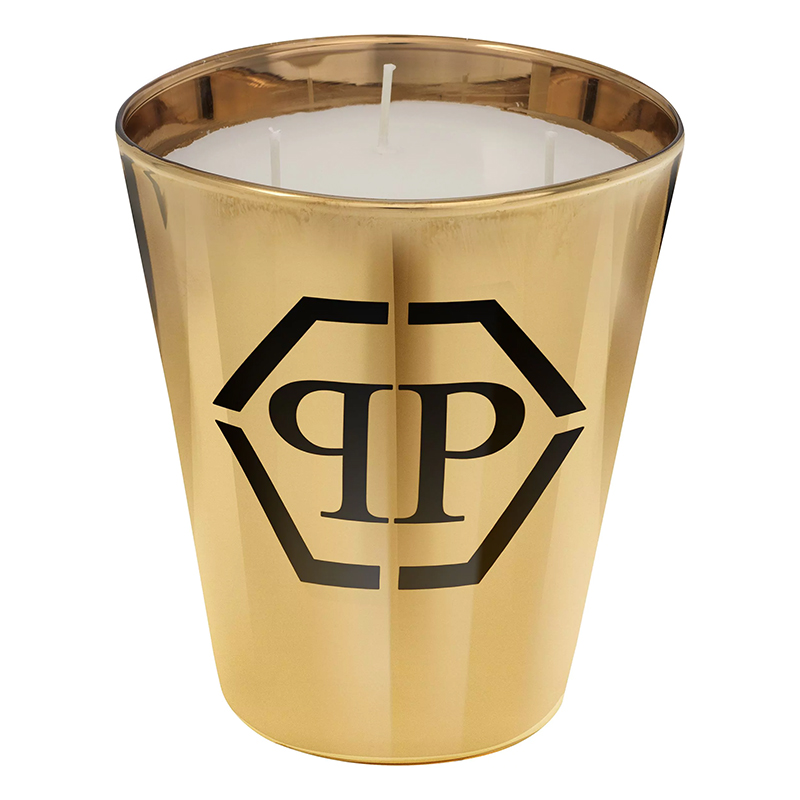 Свеча Philipp Plein Candle Empire Gold M Золотой Черный Белый в Ульяновске | Loft Concept 