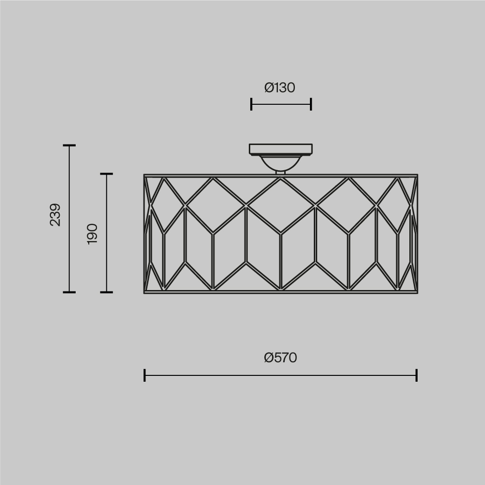 Потолочный светильник Messina Е27 в Ульяновске