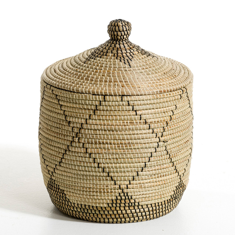 Ваза с крышкой Wicker Vase With Lid  в Ульяновске | Loft Concept 