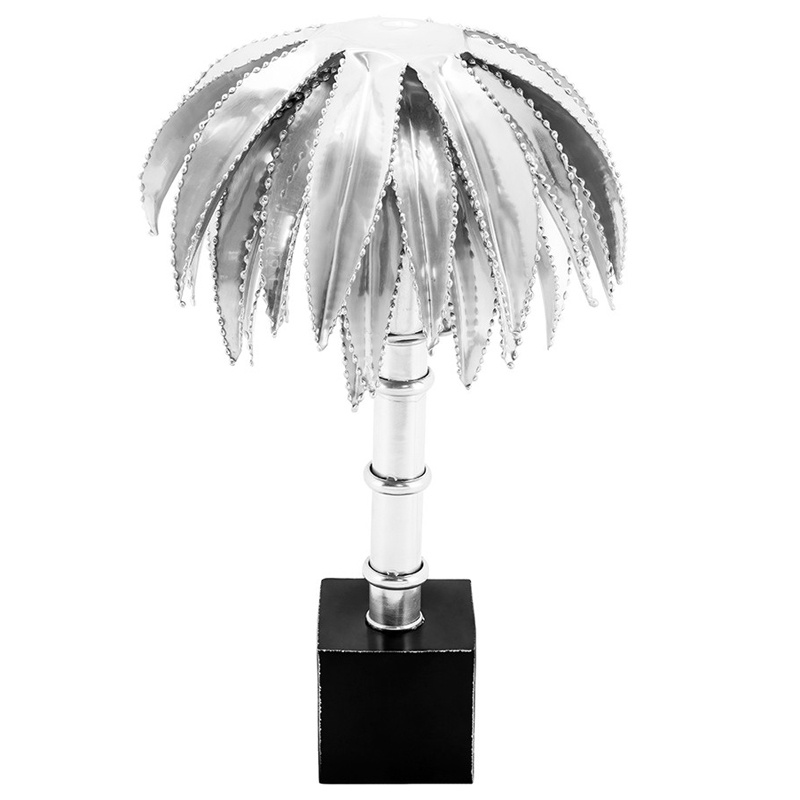 Настольная лампа TABLE LAMP PALMERY silver 30 Серебряный Черный в Ульяновске | Loft Concept 