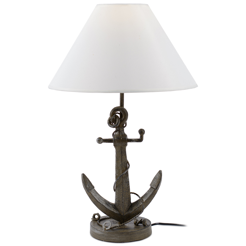 Настольная лампа Sea Anchor Table Lamp Коричневый Белый в Ульяновске | Loft Concept 