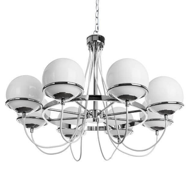 Люстра Melissa Chandelier Chromium Хром Белый в Ульяновске | Loft Concept 