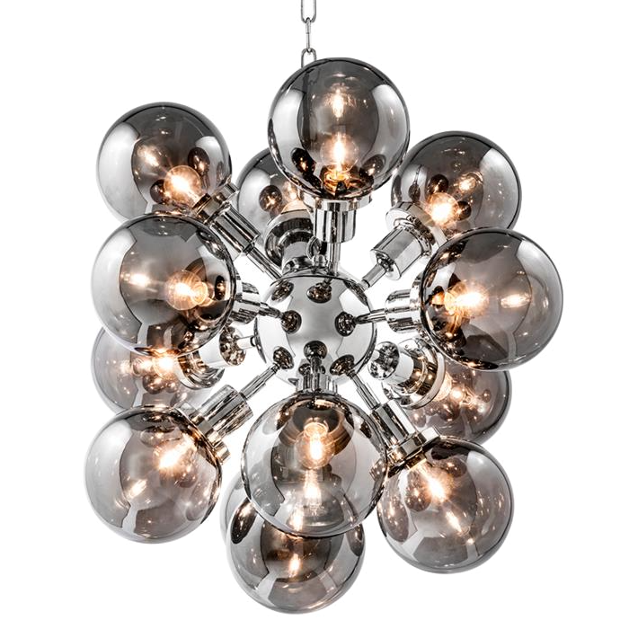 Люстра Chandelier Ludlow Nickel Никель Дымчатый (Smoke) в Ульяновске | Loft Concept 