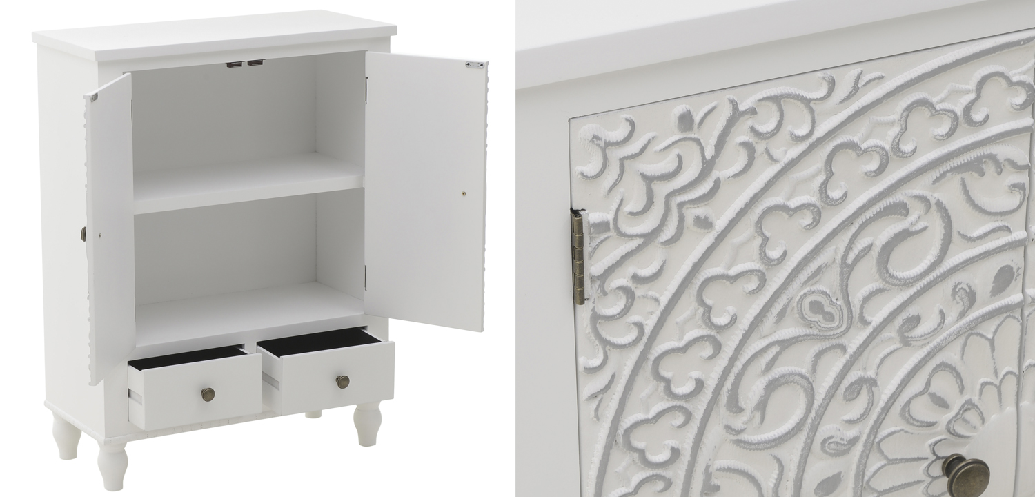 Комод прованс с декорированным резным фасадом Thorsten Provence Chest of Drawers - фото