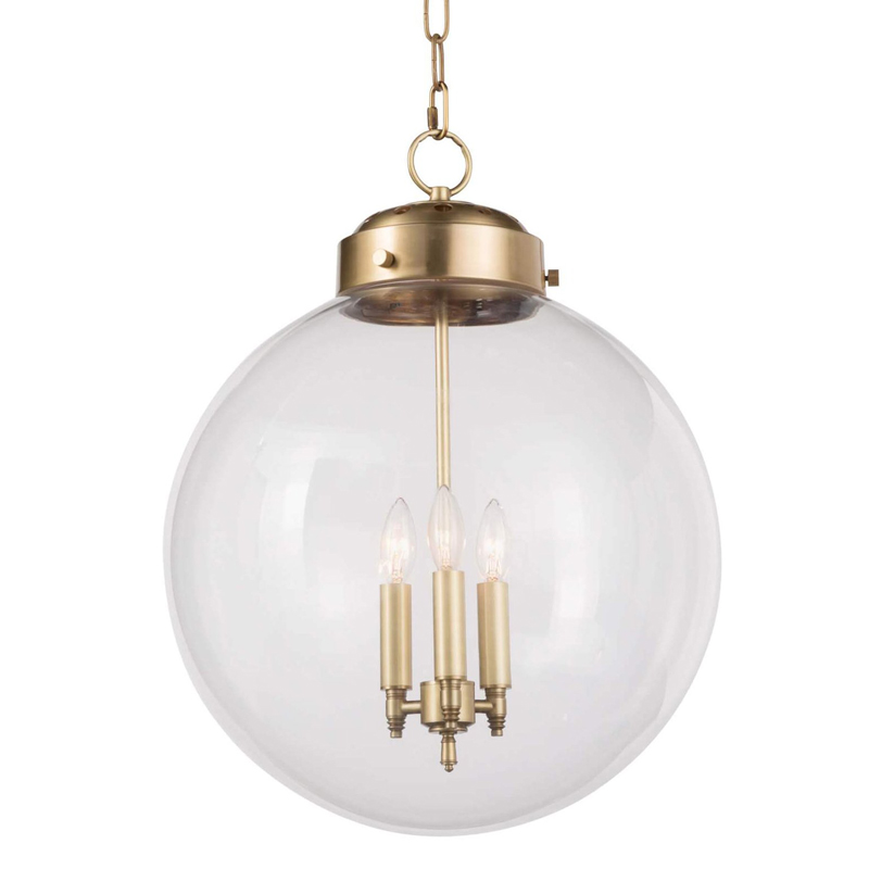 Подвесной светильник Conor Globe Hanging lamp Gold Золотой Прозрачный (Transparent) в Ульяновске | Loft Concept 