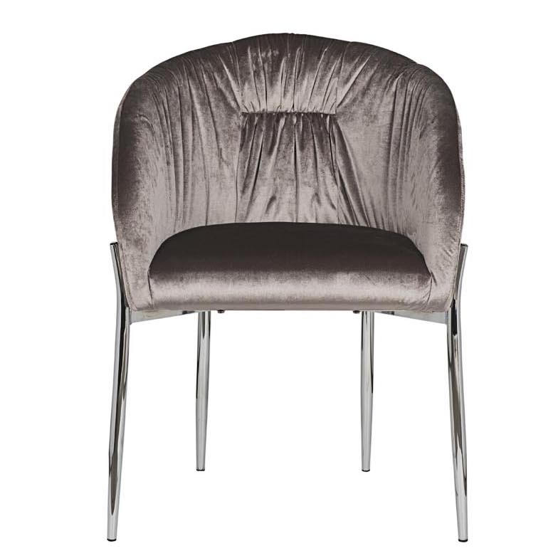 Стул Miranda Chair grey Светло-серый Нержавеющая сталь в Ульяновске | Loft Concept 