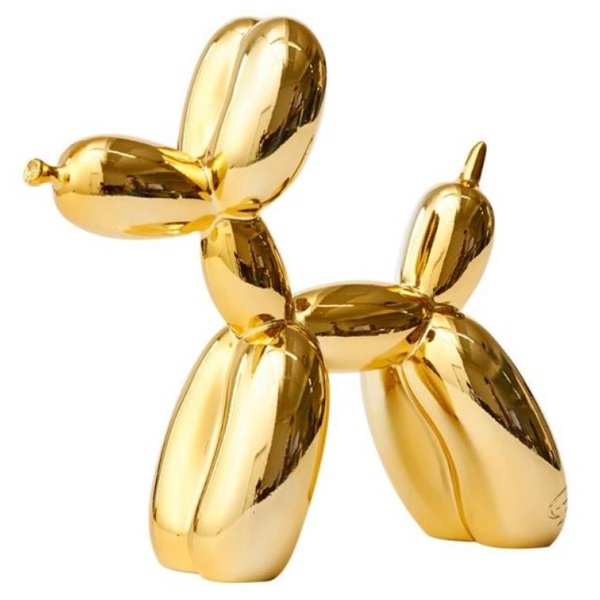 Статуэтка Jeff Koons Balloon Dog medium Gold Глянцевое золото в Ульяновске | Loft Concept 