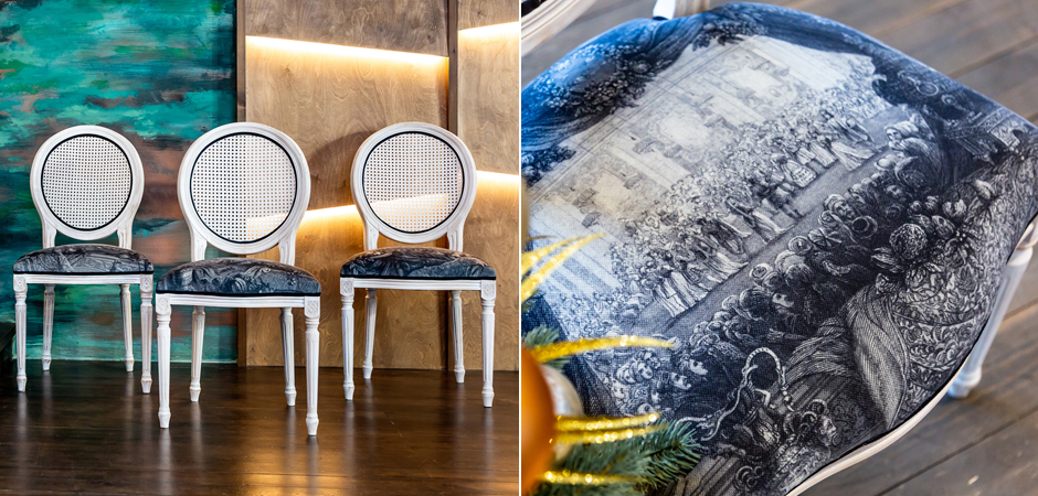 Стул с ротанговой спинкой Palace Gardens Stool - Loft-Concept в Ульяновске