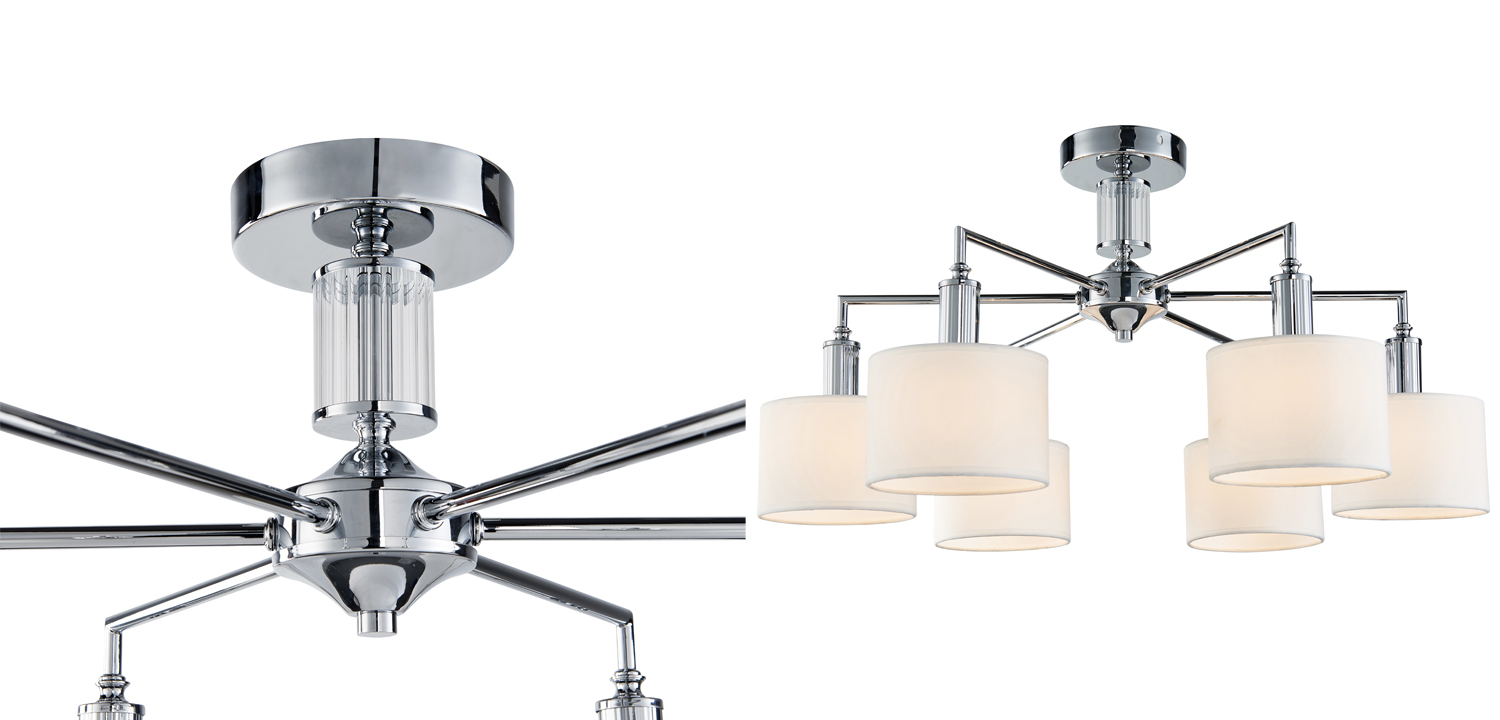 Люстра Laurent Chandelier white 65 - фото