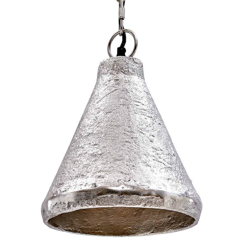 Подвесной светильник Rough Silver Pendant Серебряный в Ульяновске | Loft Concept 