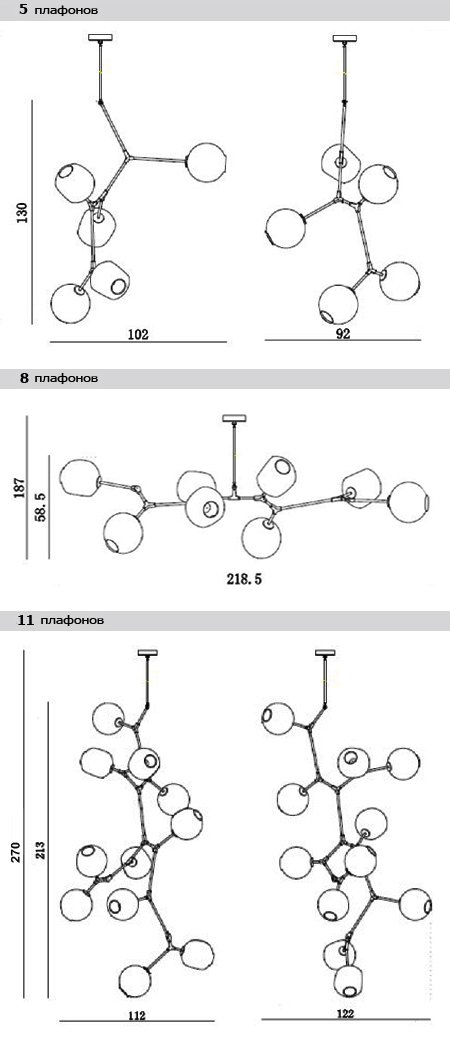 Люстра Branching Bubble Chandelier в Ульяновске