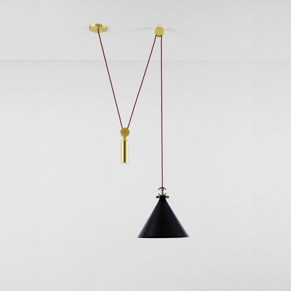 Подвесной светильник Shape up Pendant Cone Black Черный в Ульяновске | Loft Concept 