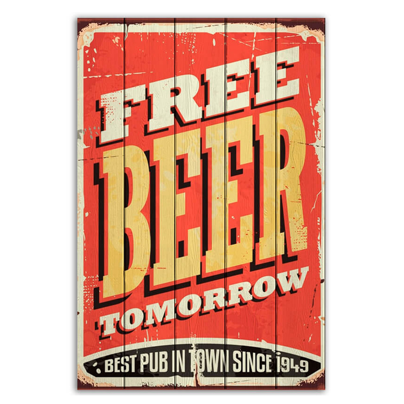 Постер Free Beer Tomorrow  в Ульяновске | Loft Concept 