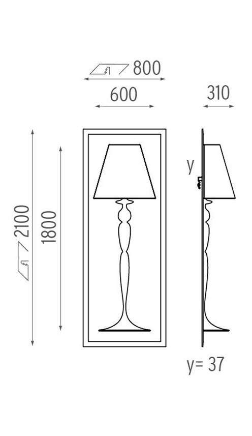 Настенный Светильник Flos Abajourd Hui Large Lampada da parete в Ульяновске