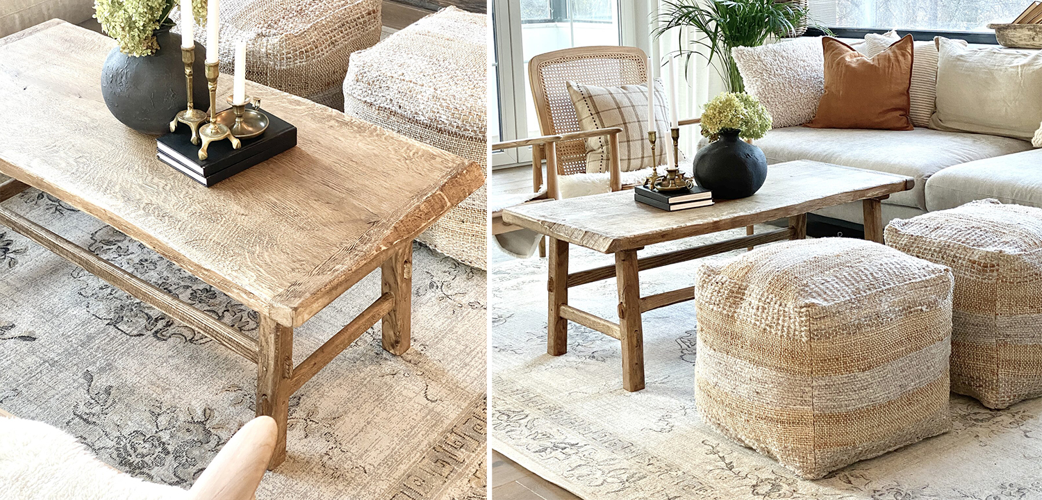 Кофейный стол с живым краем Reena Coffee Table - фото