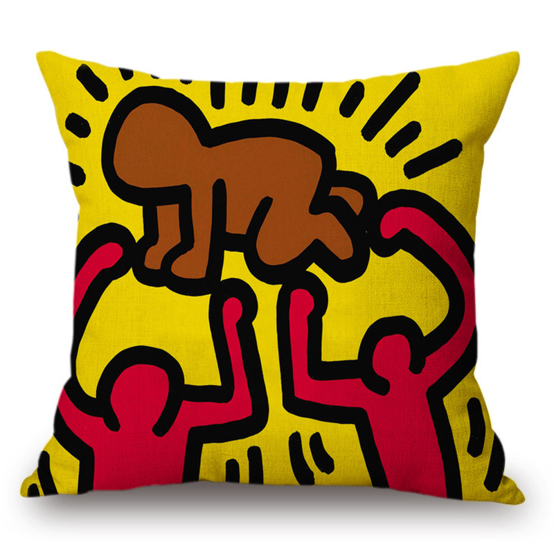 Подушка Keith Haring 5 Мульти в Ульяновске | Loft Concept 