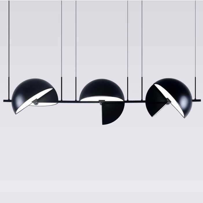 Подвесной светильник Trapeze Triplette by oblure Черный Подвесной светильник Trapeze Triplette by oblure Черный в Ульяновске | Loft Concept