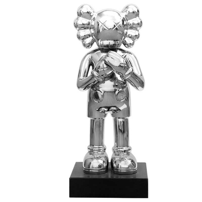 Статуэтка KAWS Silver on stand Серебряный в Ульяновске | Loft Concept 