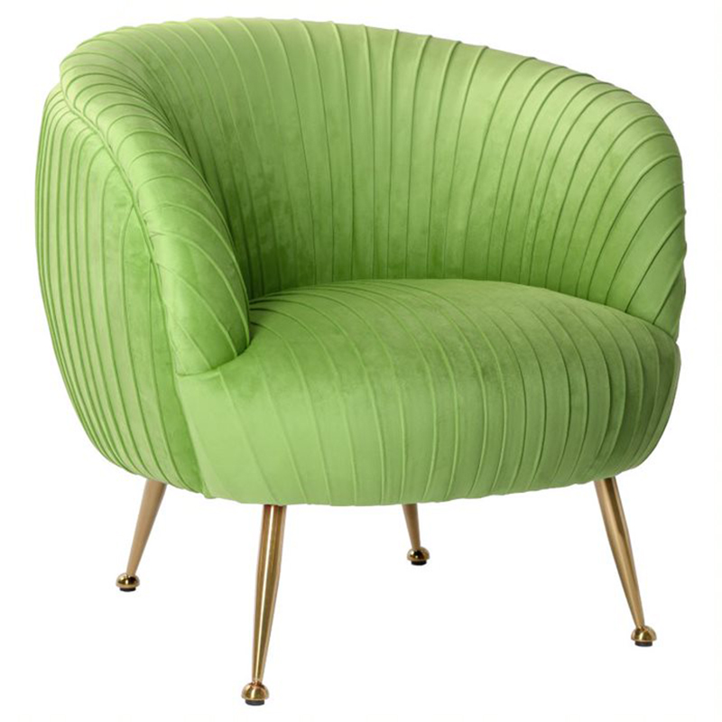 Кресло SOUFFLE CHAIR green матовое золото Зеленый в Ульяновске | Loft Concept 