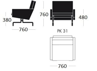 Кресло PK31 1 seat в Ульяновске