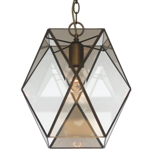 Подвесной светильник Rombius Pendant I brandy glass Темная бронза винтаж в Ульяновске | Loft Concept 