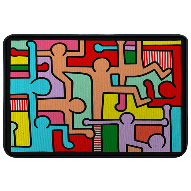 Ковер для прихожей и ванной Keith Haring Rug Мульти в Ульяновске | Loft Concept 