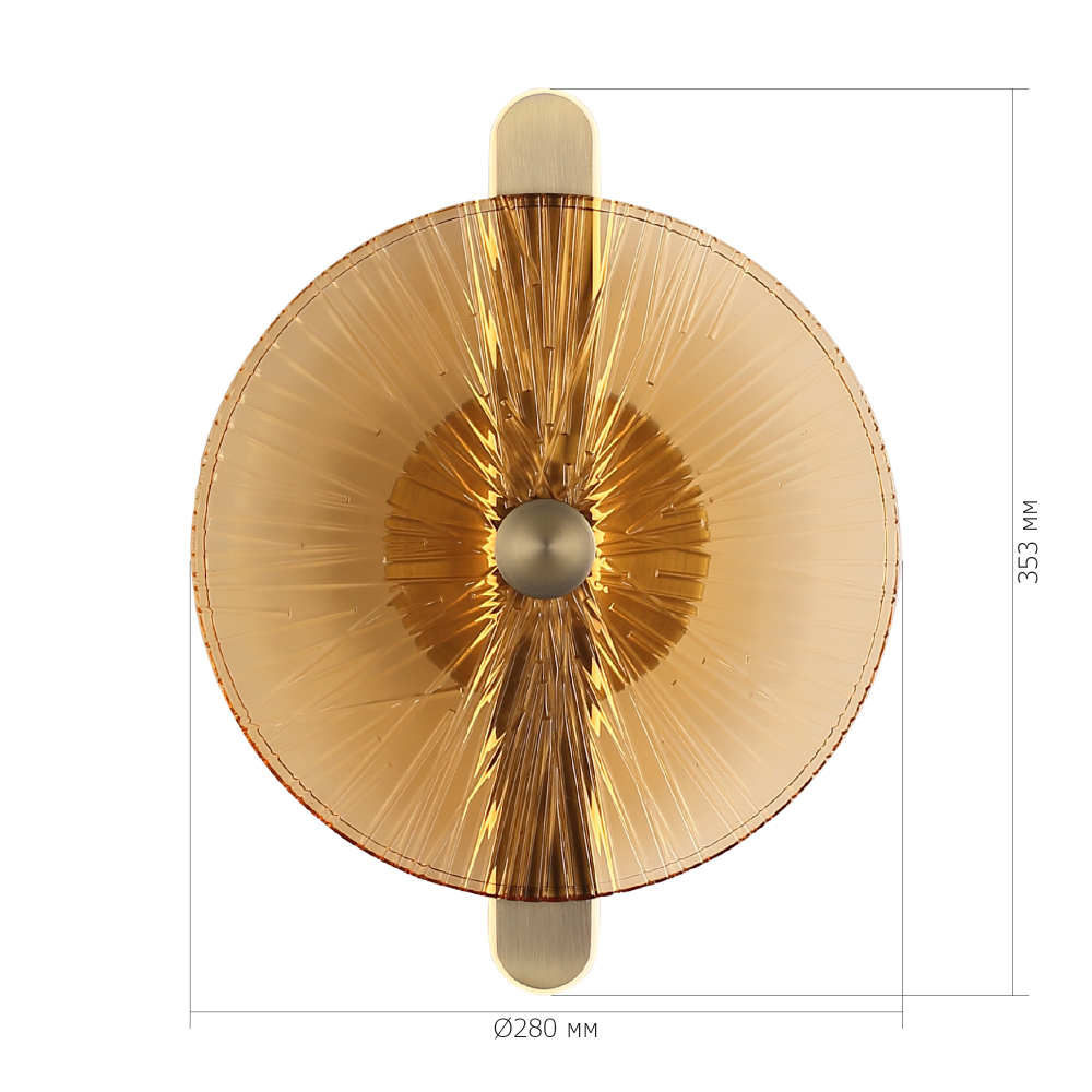 Бра с круглым стеклянным плафоном Gingham в Ульяновске