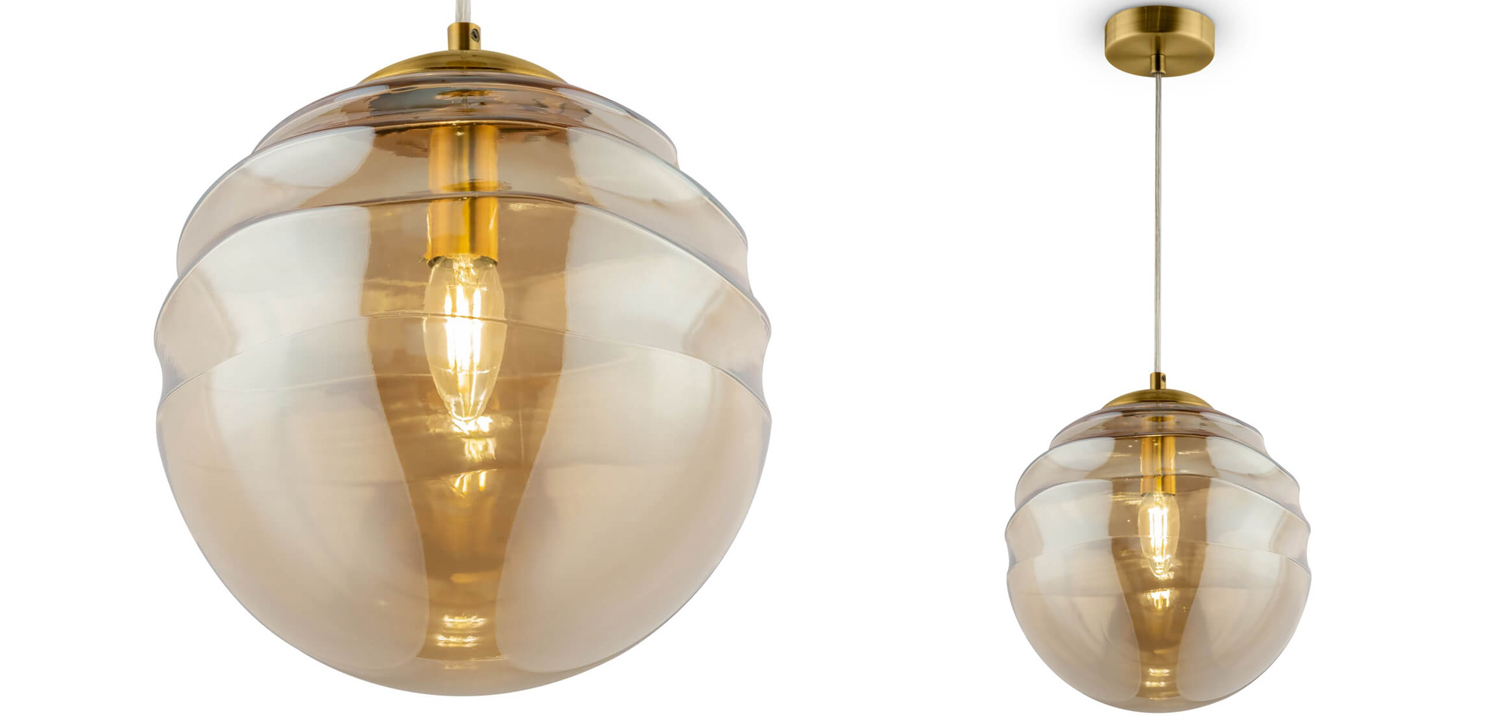 Подвесной светильник Oswald brass - фото