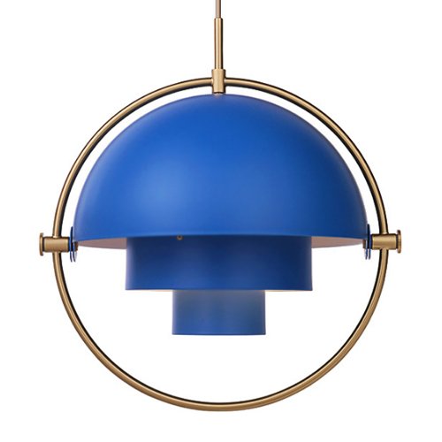 Люстра Louis Weisdorff Multi-lite Pendant Blue Латунь Синий в Ульяновске | Loft Concept 