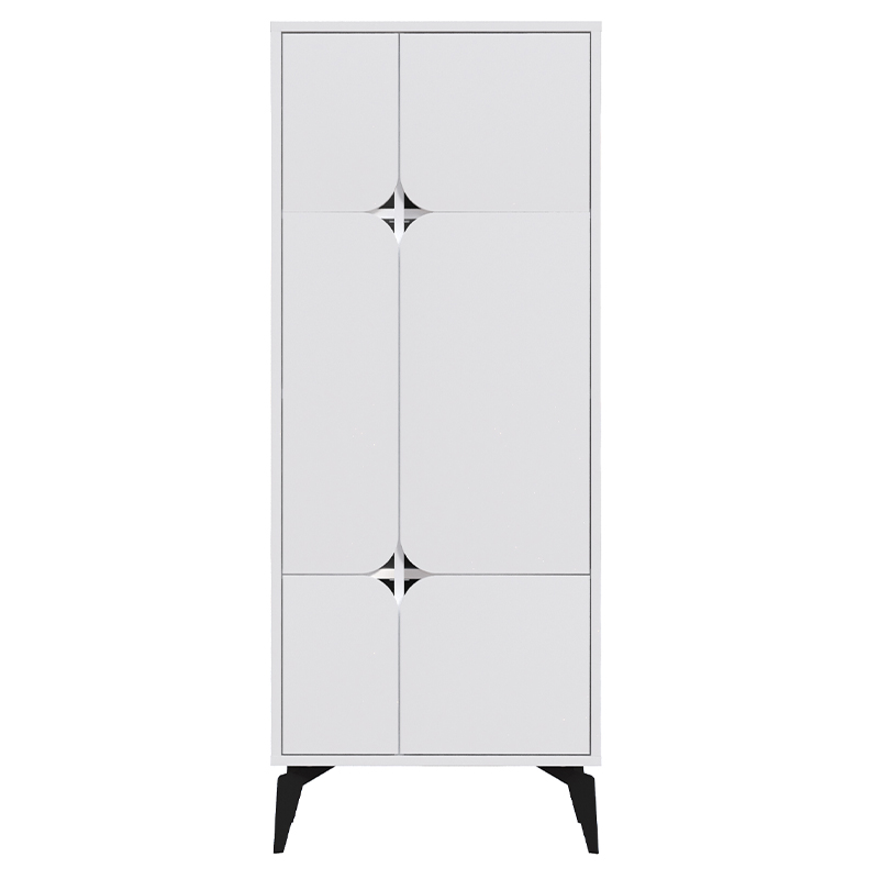 Комод белый с 4-мя дверцами на металлических ножках SPARK MULTIPURPOSE CABINET WHITE Белый в Ульяновске | Loft Concept 