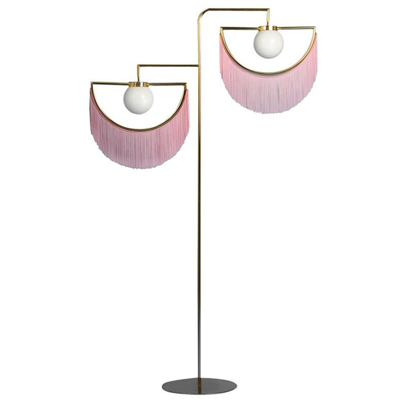 Торшер Inodesign Houtique Masquespacio  Floor lamp Two Золотой Розовый в Ульяновске | Loft Concept 