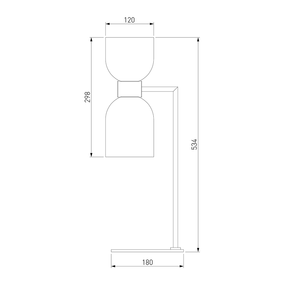 Настольная лампа Light maker studio white and smok brass в Ульяновске