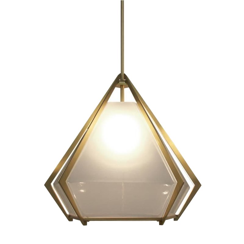 Подвесной светильник Harlow Pendant Lamp white Золотой Белый в Ульяновске | Loft Concept 